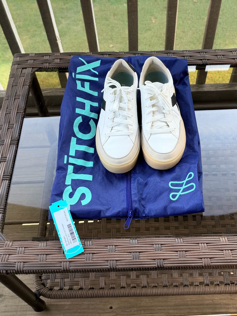 Dr Scholl’s Madison White Low-Top Sneakers Size 6.5
